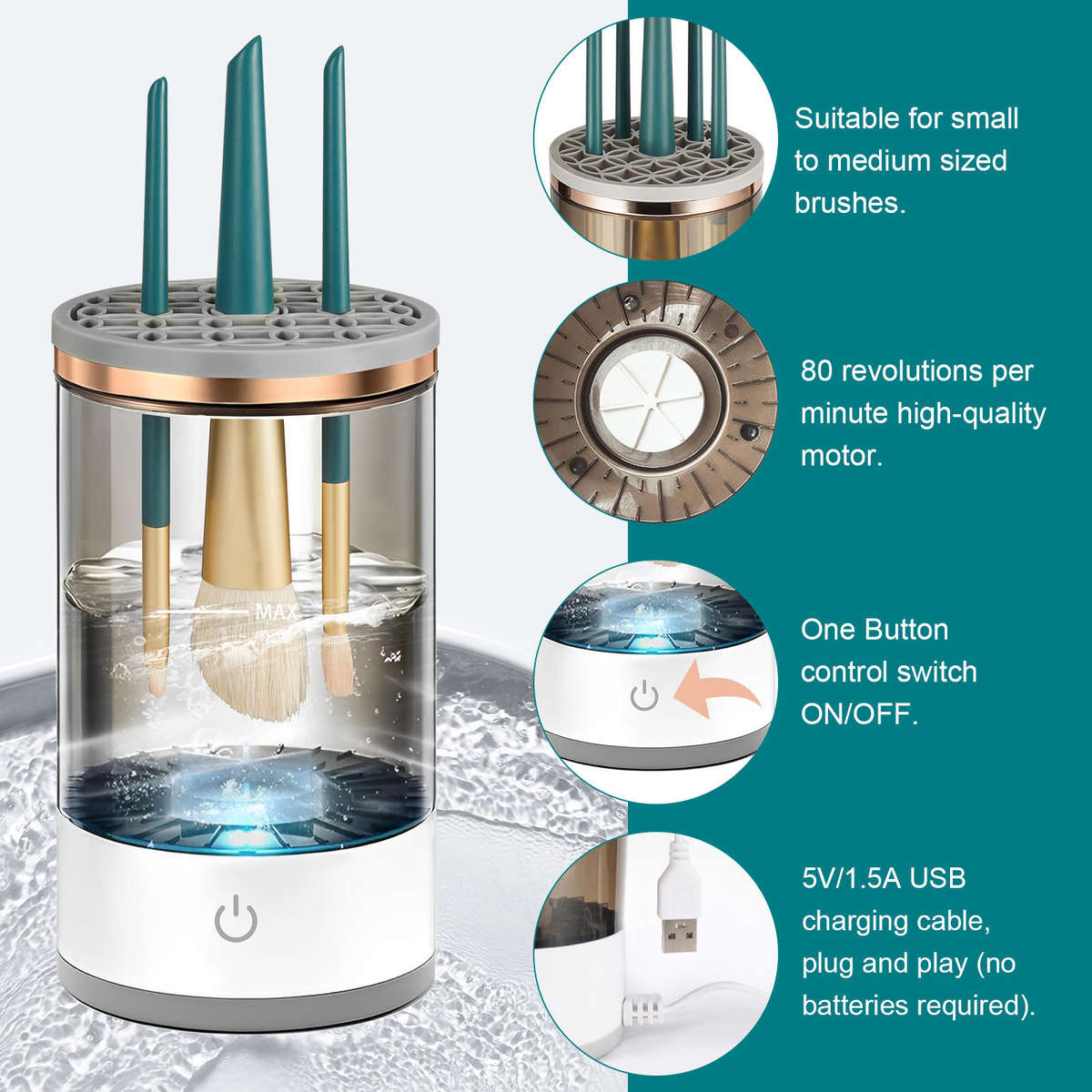 Newest Electric Makeup Brush Cleaner